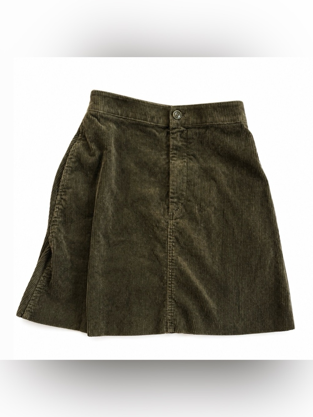 Uniqlo Corduroy olive green skirt Size 2